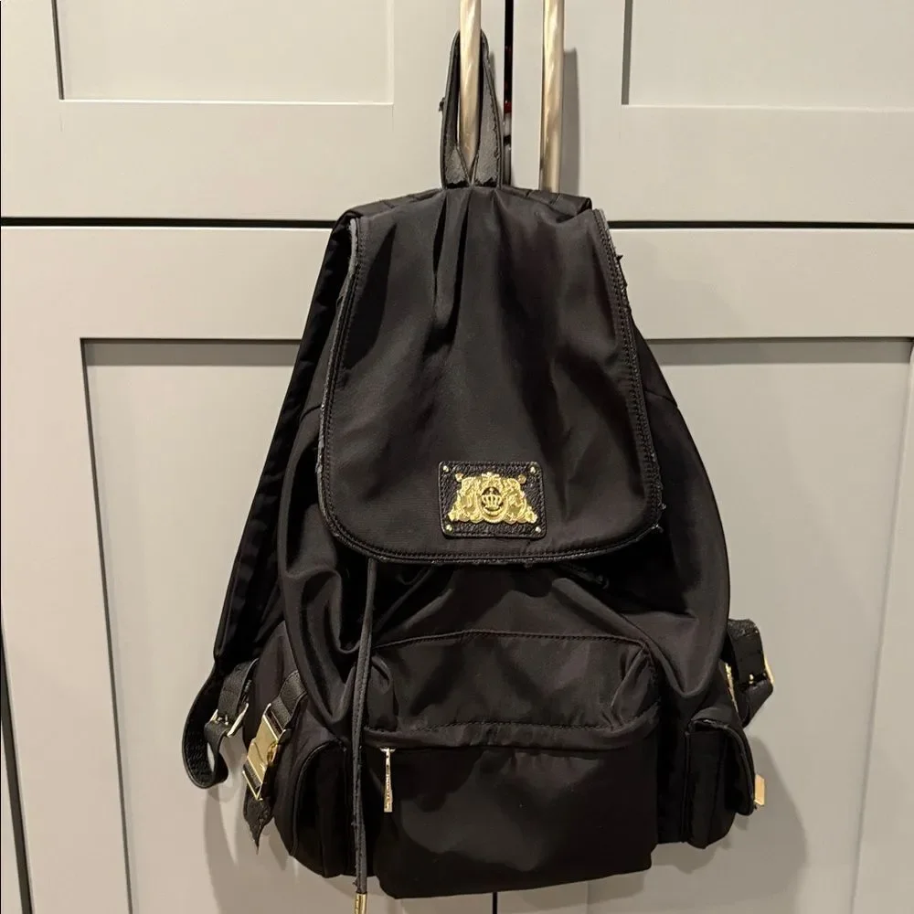 🎉Last Deal🎉Black Backpack with Gold Accents